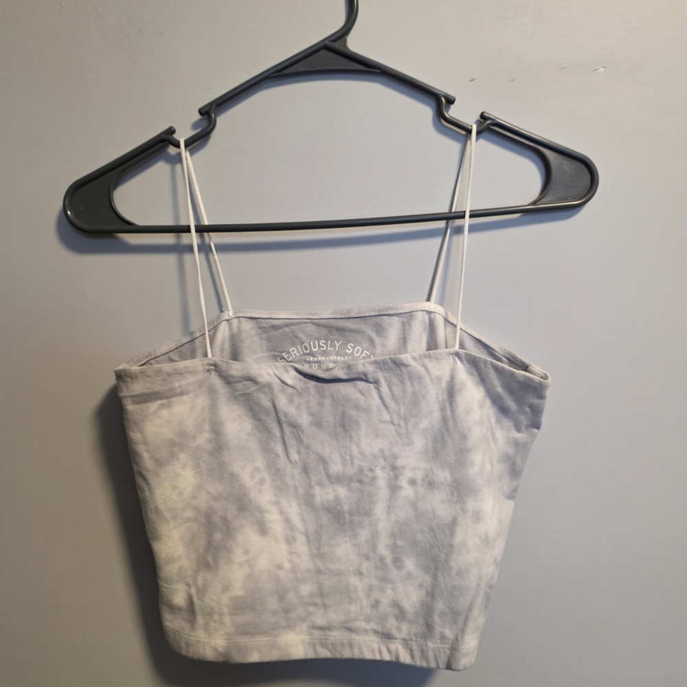 Aeropostale Soft Gray Tie-Dye Camisole